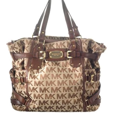 michael kors gansevoort canvas tote|Michael Kors large monogram tote.